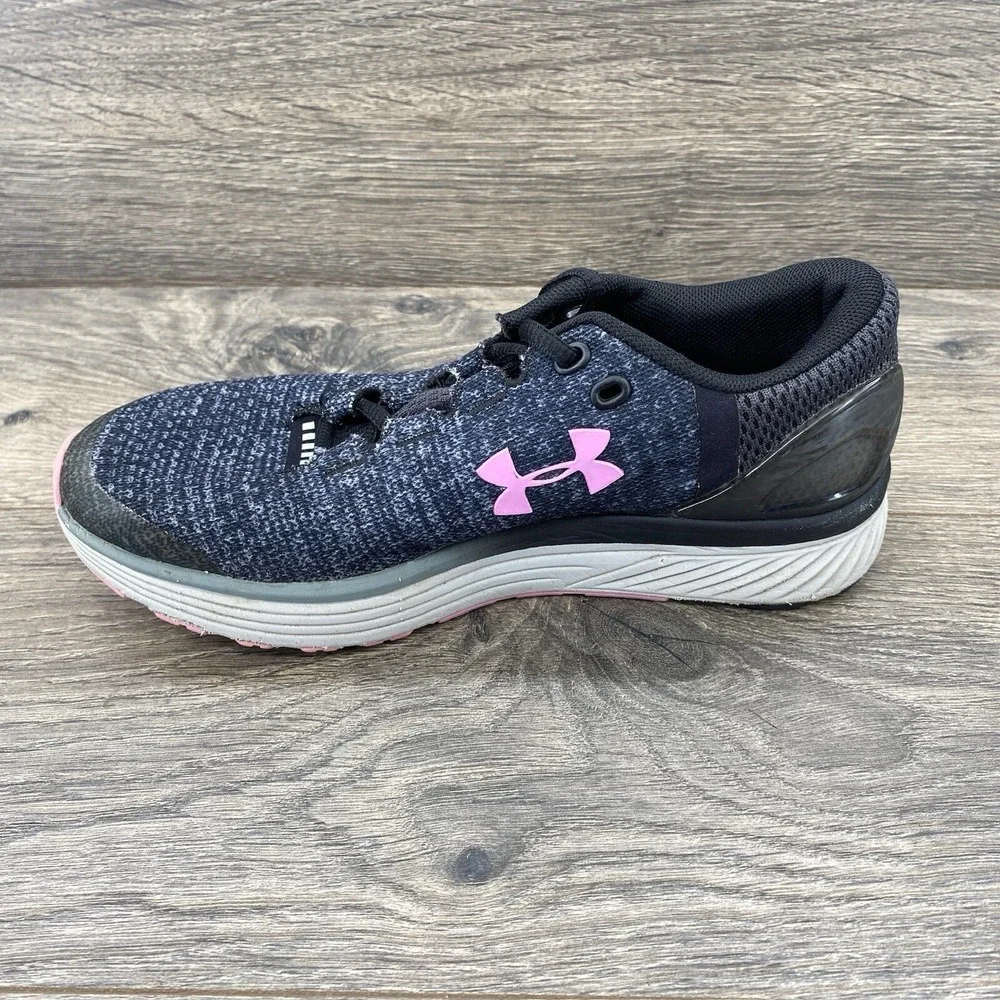 Under Armour Bandit 3 Youth Shoes Size 4 Y Blue Black‎ Pink 1295958